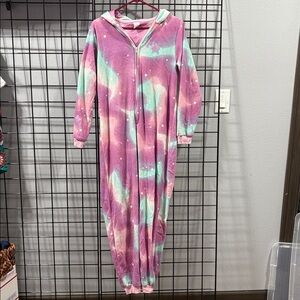 Cat & Jack Kids Unicorn Pajamas - Pink and Green Tie-Dye